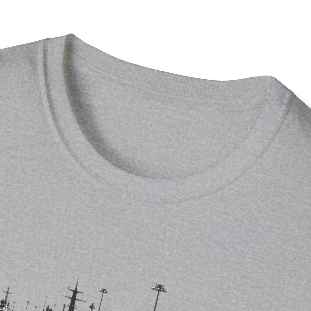 Gatun Locks Panama Canal Black & White Photo T-Shirt