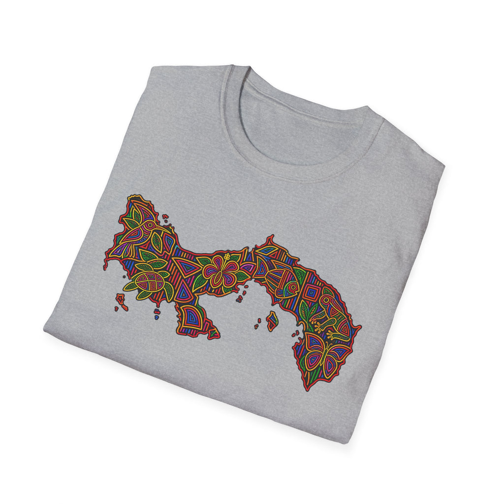 Panama Map T-Shirt — Colorful Mosaic Isthmus Map Tee