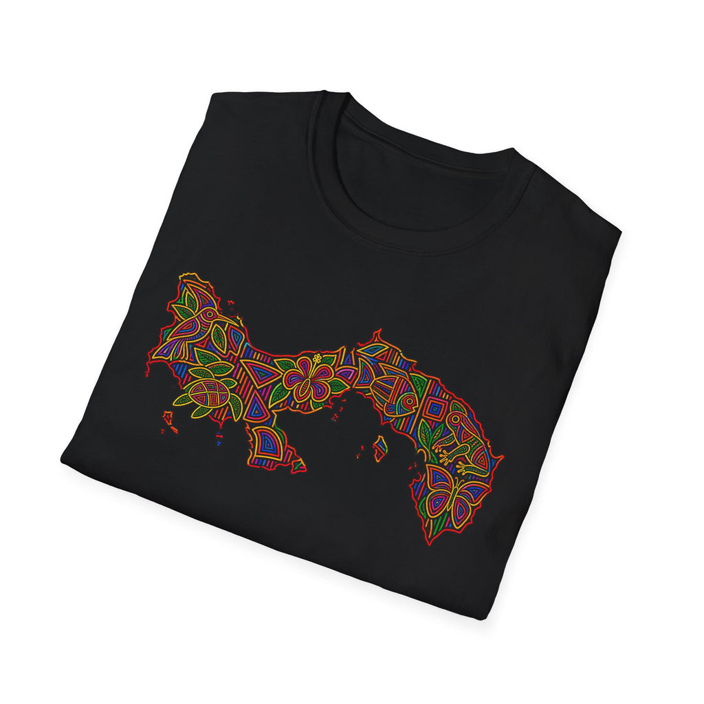 Panama Map T-Shirt — Colorful Mosaic Isthmus Map Tee