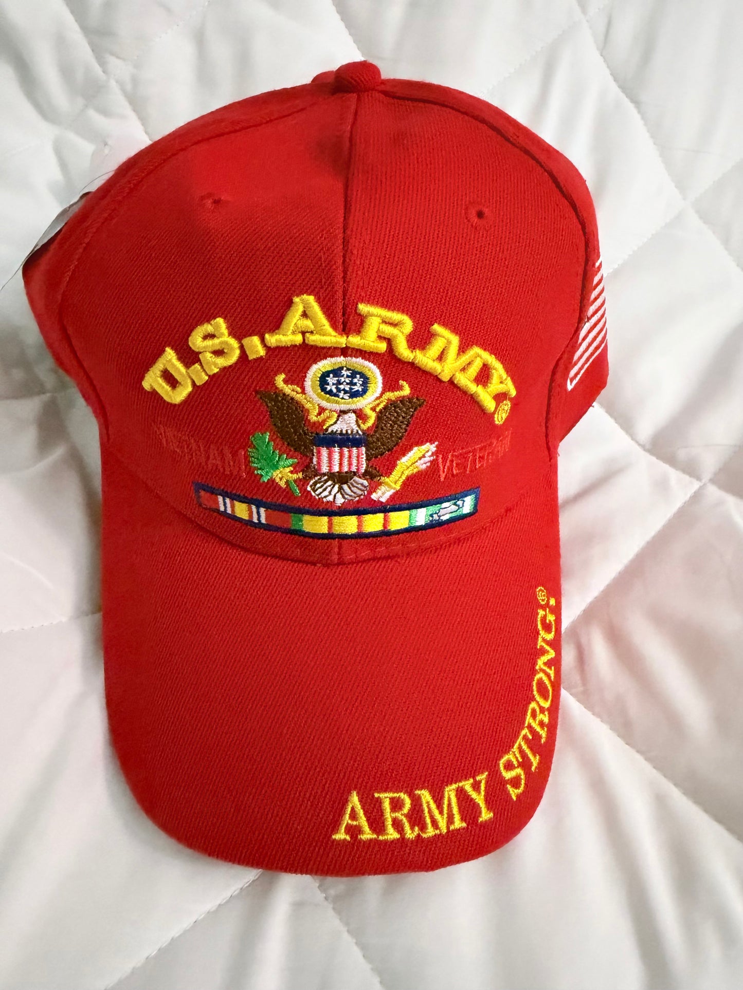 US Army Vietnam Veteran (RED) Cap