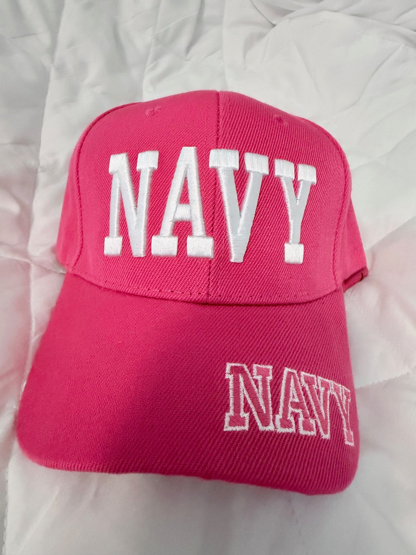 Navy Pink Cap