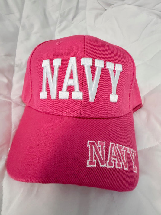 Navy Pink Cap
