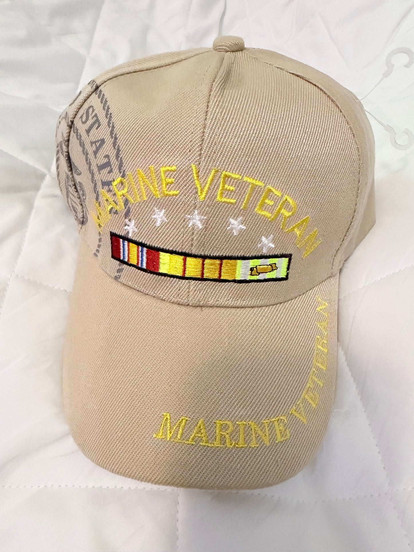Marines Veteran Khaki Cap