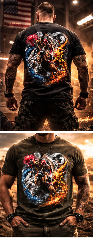 Martial Arts Boxing MMA Karate Collage Teeshirt